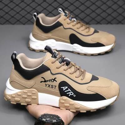 Novo Outono/Inverno 2026 Sport Running Moda Masculina Versátil Grosso Macio Sola Resistente Climax Sport Sapatos Casuais