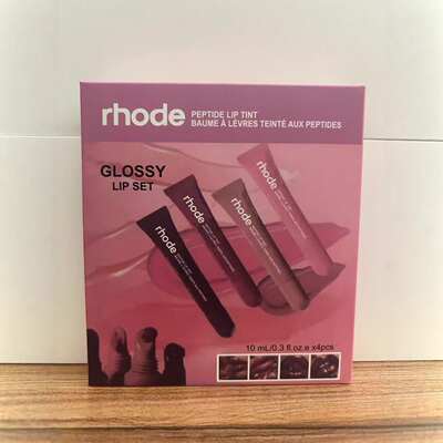 Cross Border Rhode Hayley Lip Balm Lip Moisturizing Colored 4 Piece Set Blush Moisturizing Lip Care Burst Lip Gloss Moisturizing