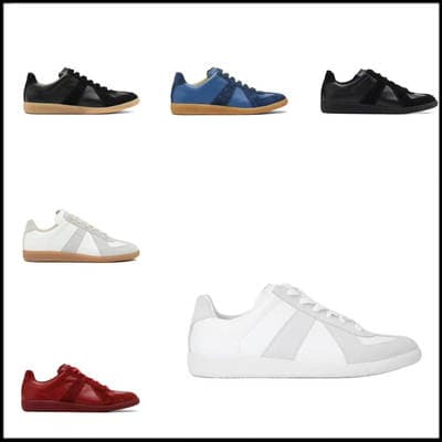 Sapatilhas Maison Margiela Calfskin retro unissexo