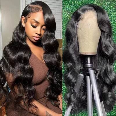 Peruca lace front 13*4 body wave human hair