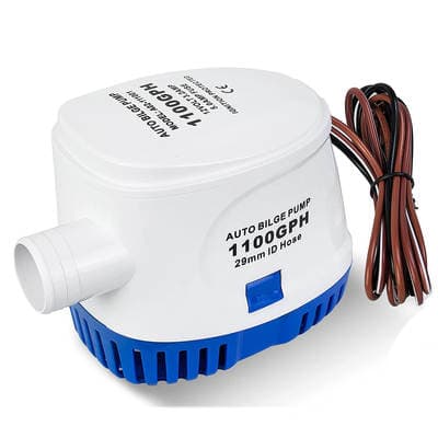 Bomba de Drenagem Automática de Iate Bomba de Porão Automática de 12V Bomba de Drenagem Submersível Totalmente Automática Bomba de Drenagem Marítima 1100GPH