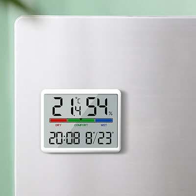 Novo Tela Colorida Temperatura e Umidade Relógio Tela Grande Multifuncional Início Despertador Eletrônico Termômetro