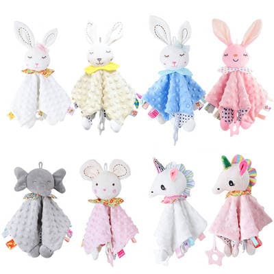 bbsky baby animal calmante toalha boneca calmante dormir bebê calmante toalha brinquedo lenço saliva toalha fábrica