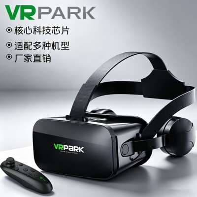 Óculos VR 3D com auscultadores realidade virtual