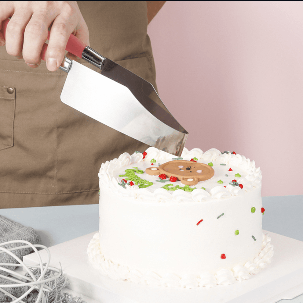 Cortador de bolo triangular (rosa) - 0,6 mm de espessura